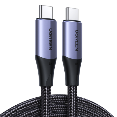 80150 Кабель UGREEN US355 Type-C - Type-C Gen 2, 5A, цвет: черный, 1M 80150 Кабель UGREEN US355 Type-C - Type-C Gen 2, 5A, цвет: черный, 1M