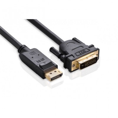 10221 Кабель Ugreen DP103 DisplayPort-DVI, 2m, Цвет-черный.