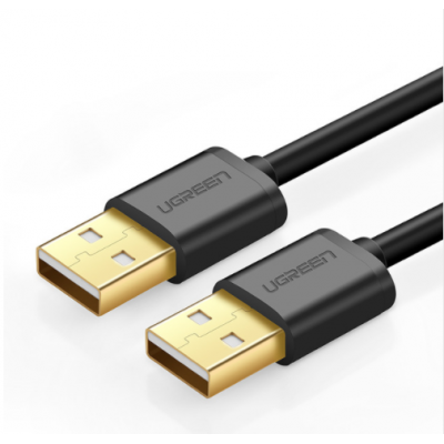 30136 Кабель удлинитель UGREEN US102 USB-A - USB-A (папа-папа), цвет: черный, 3M