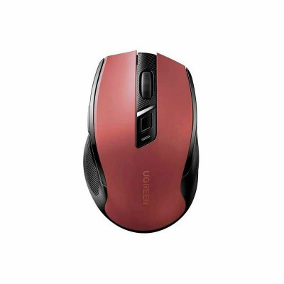 25752 Беспроводная мышь Ugreen Ergonomic Wireless Mouse 2.4G 4000DPI Silence Design 2.4 GHz&BT. Цвет: красный 25752 Беспроводная мышь Ugreen Ergonomic Wireless Mouse 2.4G 4000DPI Silence Design 2.4 GHz&BT. Цвет: красный