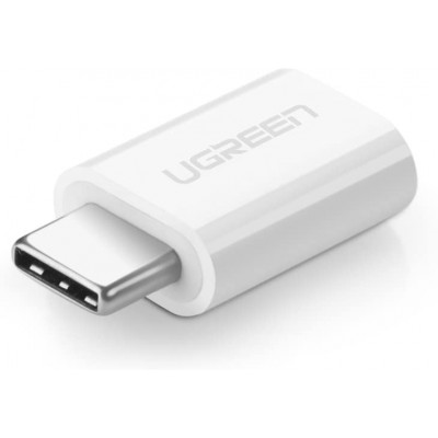 30154 Адаптер UGREEN US157 Type-C 3.1 - Micro-USB, цвет: белый