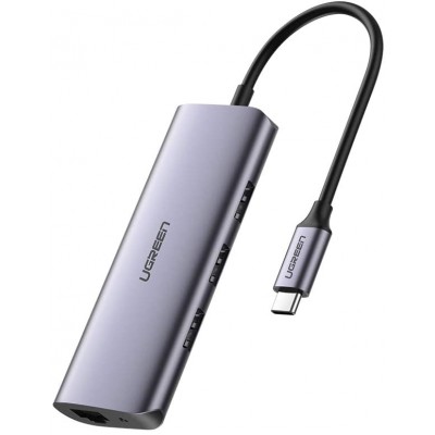 60718 Конвертер UGREEN CM252 Type-C - 3*USB 3.0, LAN (1Gbit), MicroUSB Charging 60718 Конвертер UGREEN CM252 Type-C - 3*USB 3.0, LAN (1Gbit), MicroUSB Charging